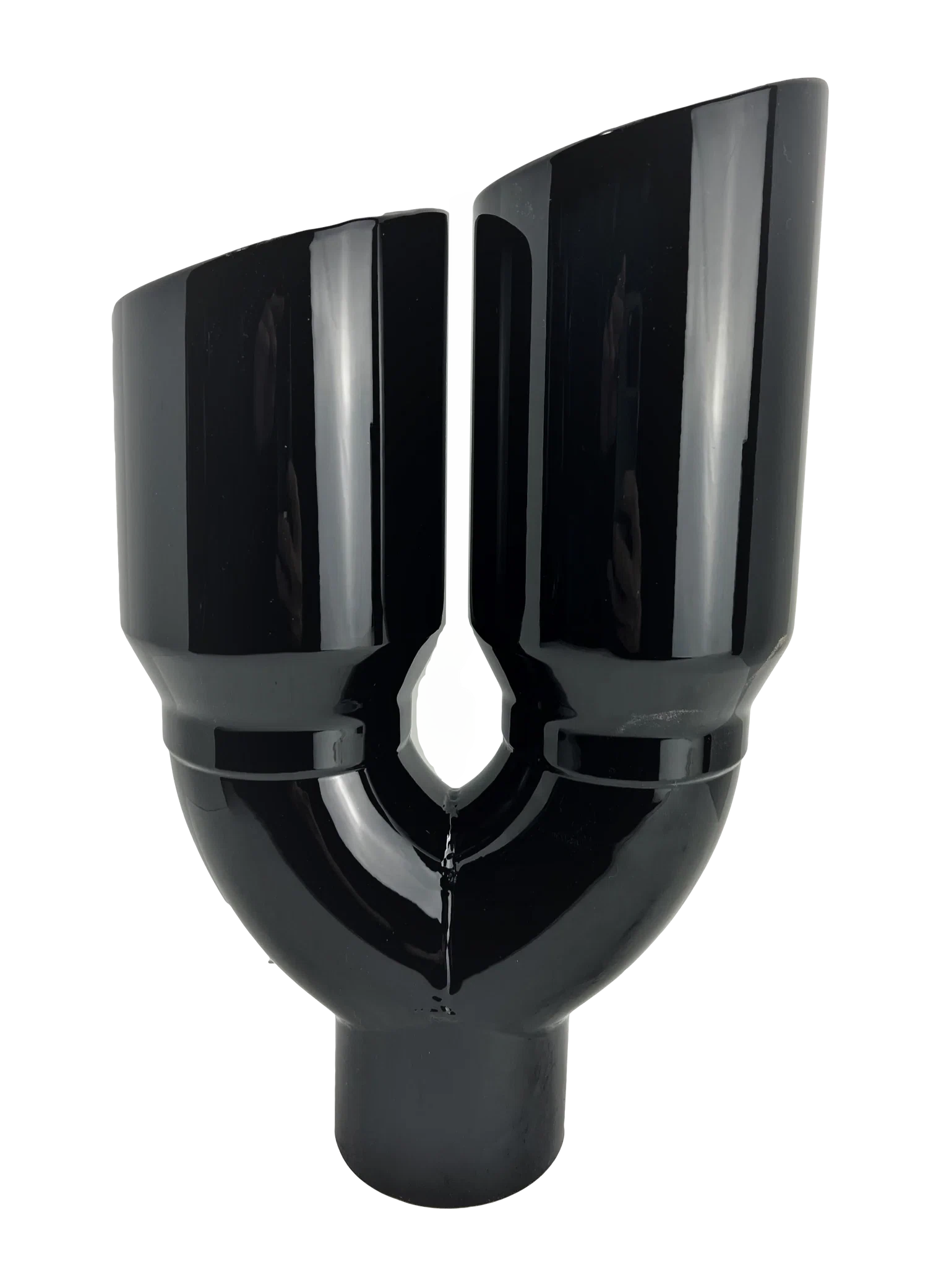 3_ IDX4_X12_ -Dual Double Wall Slant Cut S_S Gloss Black Exhaust Tip 1649BK